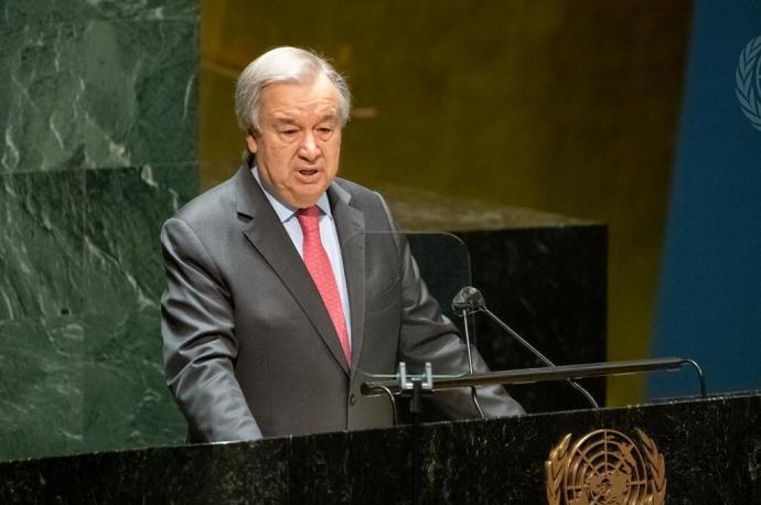 El secretario general, António Guterres