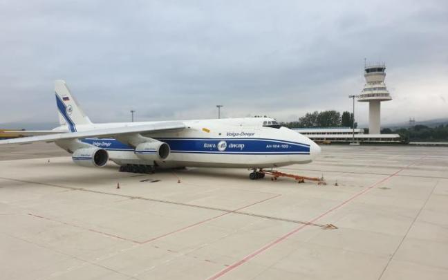 El Antonov 124 ha estado tres veces en Foronda en junio.