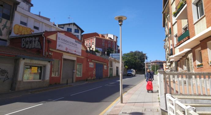 La calle Areatza de Plentzia.