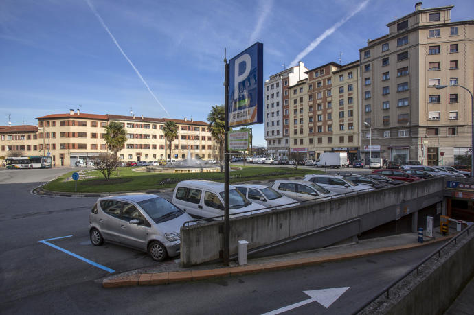 Parking Blanca de Navarra.