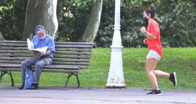 El próximo mes una aplicación guiará por el parque de Doña Casilda a los que hagan deporte en su entorno.