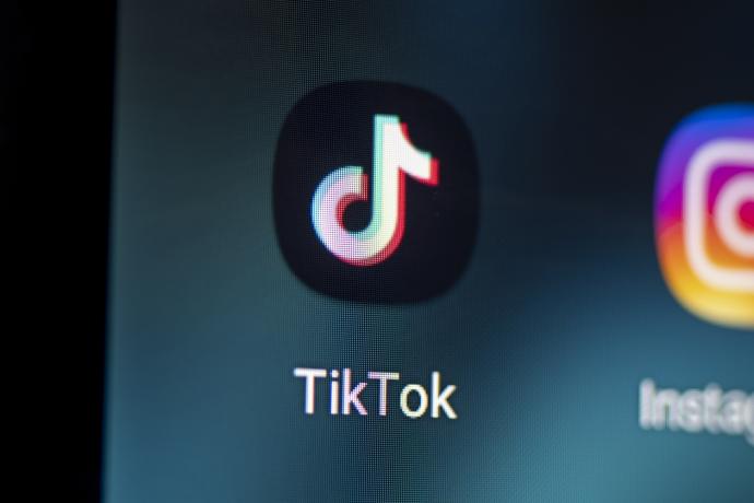 Aplicación de TikTok.