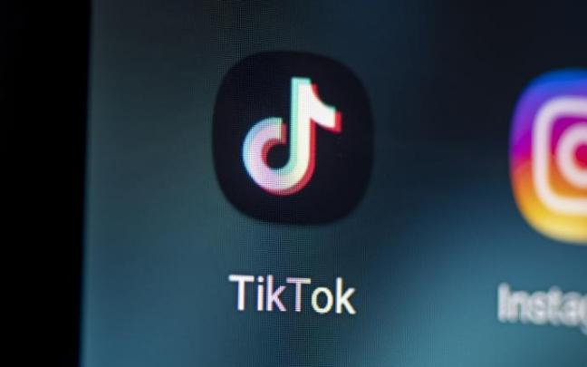 Aplicación de TikTok.