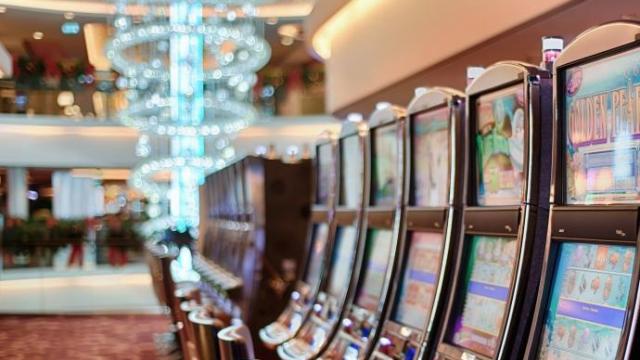 Imagen de un salón de juegos. Imagen de un salón de juegos.
