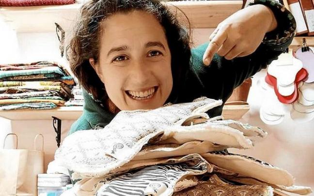 Lerro hauekin batera doan irudian, Uxue Urzelai. Argazkia: Utzita