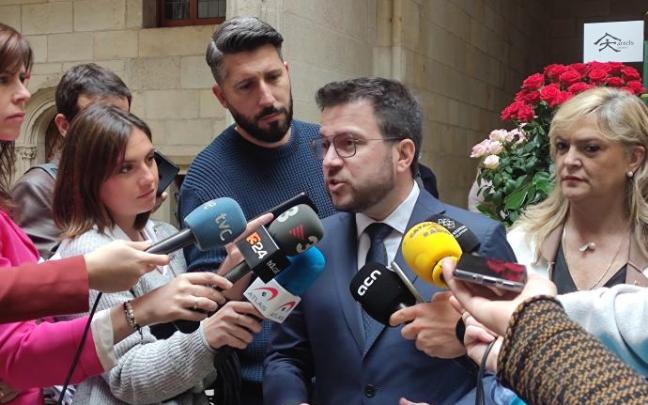 Aragonès, este sábado en la celebración de Sant Jordi.