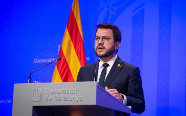 El presidente catalán, Pere Aragonès.