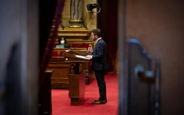 El vicepresidente de la Generalitat en funciones y candidato de ERC a la Presidencia, Pere Aragonès.