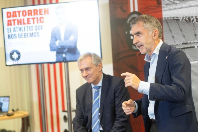 El candidato a las elecciones del Athletic, Iñaki Arechabaleta, ha presentado su proyecto económico