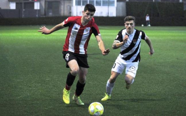 Areso, en un partido con el Bilbao Athletic ante el Haro.