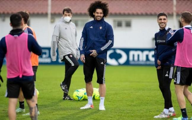 Aridane, principal novedad en el entrenamiento.