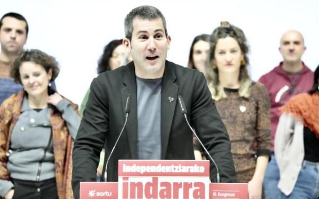 Arkaitz Rodríguez, el pasado sábado durante el congreso de Sortu en Bilbao. Arkaitz Rodríguez, el pasado sábado durante el congreso de Sortu en Bilbao.