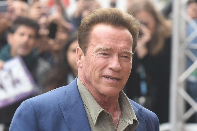 Schwarzenegger en su visita al Zinemaldia en 2017.