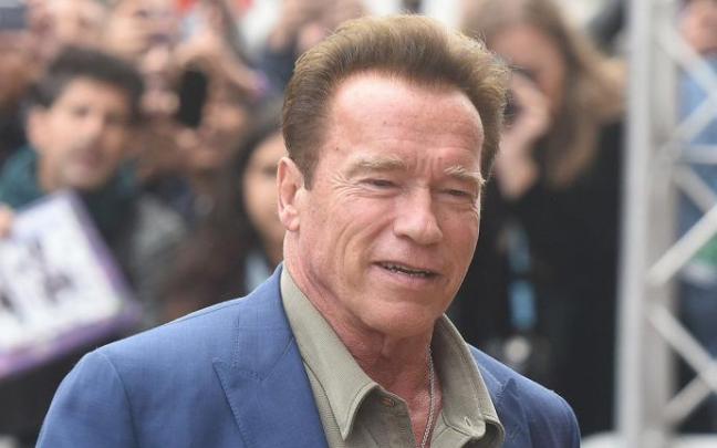 Schwarzenegger en su visita al Zinemaldia en 2017. Schwarzenegger en su visita al Zinemaldia en 2017.