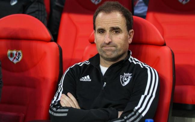 Arrasate, durante el partido.