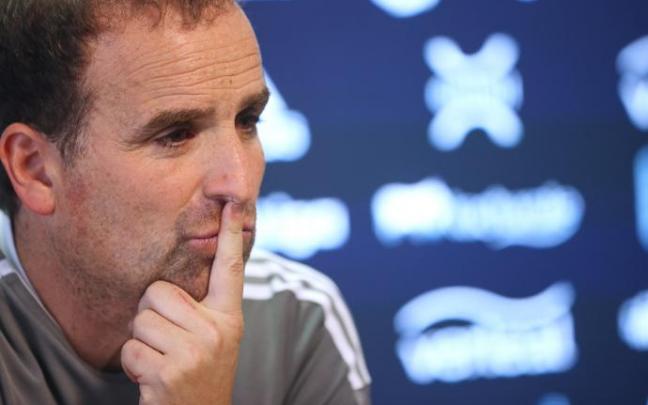 Arrasate, en una rueda de prensa.