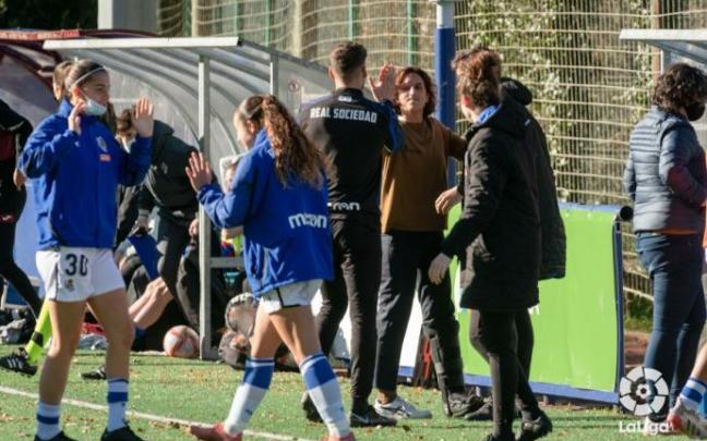 Arroyo celebra uno de los goles que la Real Sociedad marcó el sábado pasado contra el Eibar. Arroyo celebra uno de los goles que la Real Sociedad marcó el sábado pasado contra el Eibar.