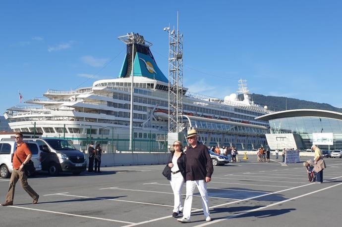 El 'Artania', el segundo crucero de la temporada, llegó a Getxo el 14 de septiembre