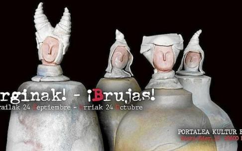 Cartel anunciador de la exposición que se podrá ver hasta el 24 de octubre en Portalea. Foto: N.G.