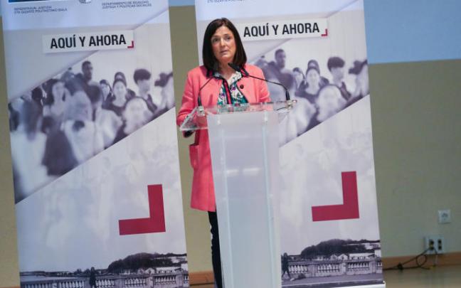 Artolazabal durante la presentación del documental de EiTB 'Historias de la cárcel'.