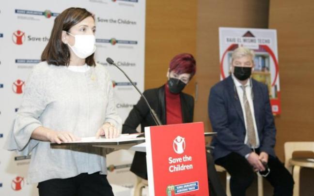 Artolazabal, anunciando este viernes el programa piloto de Barnahus en el museo Artium. Artolazabal, anunciando este viernes el programa piloto de Barnahus en el museo Artium.
