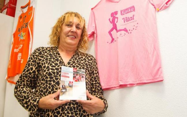Marisol Diaz de Cerio, presidenta de la Asociación Alavesa de Mujeres con Cáncer de Mama y/o Ginecológico, Asamma Marisol Diaz de Cerio, presidenta de la Asociación Alavesa de Mujeres con Cáncer de Mama y/o Ginecológico, Asamma