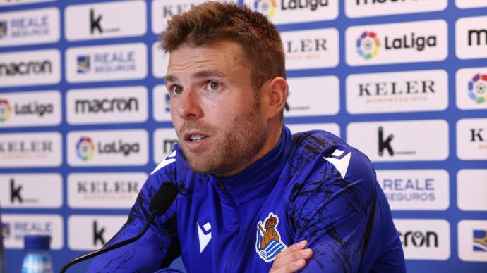 Asier Illarramendi, durante la rueda de prensa.