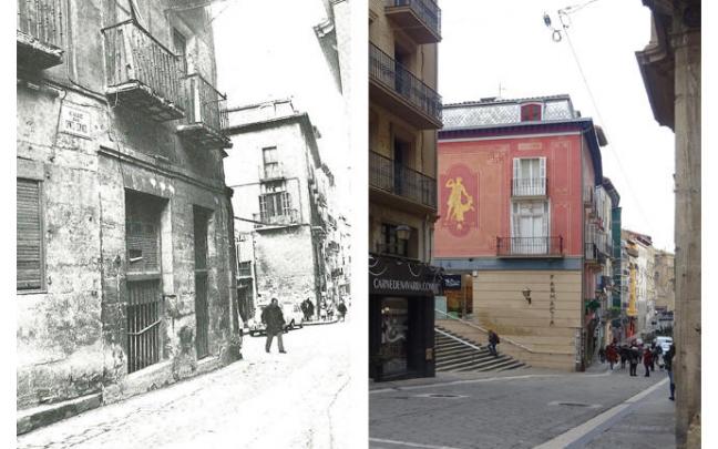 Arranque de la calle Santo Domingo, 1976