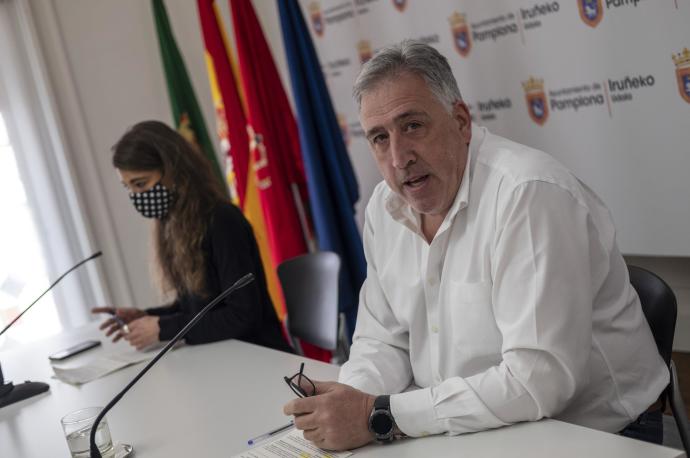 Joseba Asiron, durante una rueda de prensa.