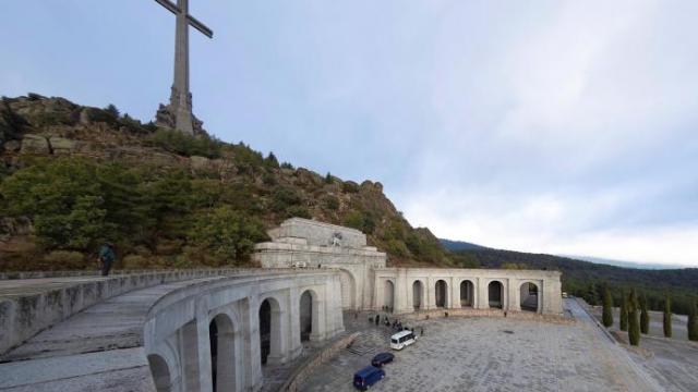 El Valle de los Caídos, el día que se procedió a exhumar los restos de Franco, en octubre de 2019.