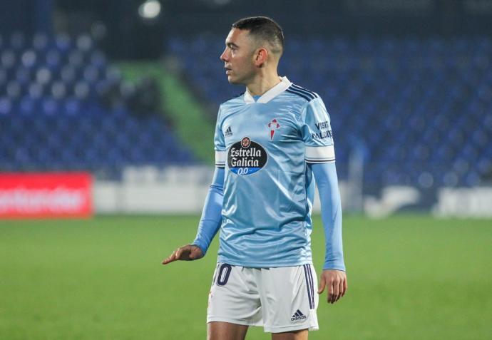 Iago Aspas, en un partido con el Celta.