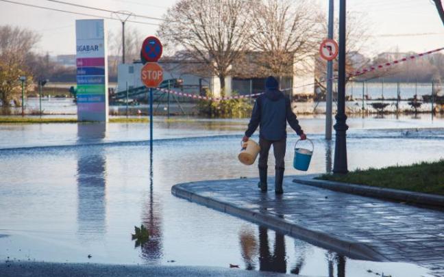 Consecuencias de la riada en el concejo de Asteguieta.