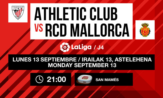 Cartel del partido Athletic-Mallorca.