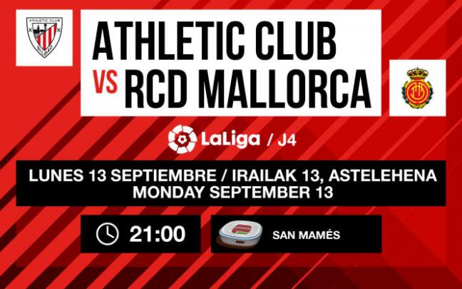 Cartel del partido Athletic-Mallorca.