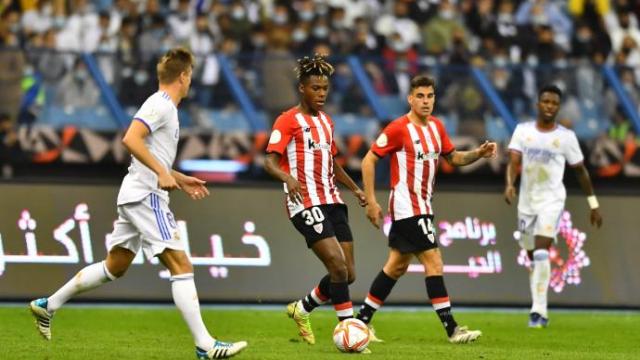 Athletic y Real Madrid volverán a enfrentarse en cuartos de Copa. En la imagen, un momento de la final de la Supercopa Athletic y Real Madrid volverán a enfrentarse en cuartos de Copa. En la imagen, un momento de la final de la Supercopa