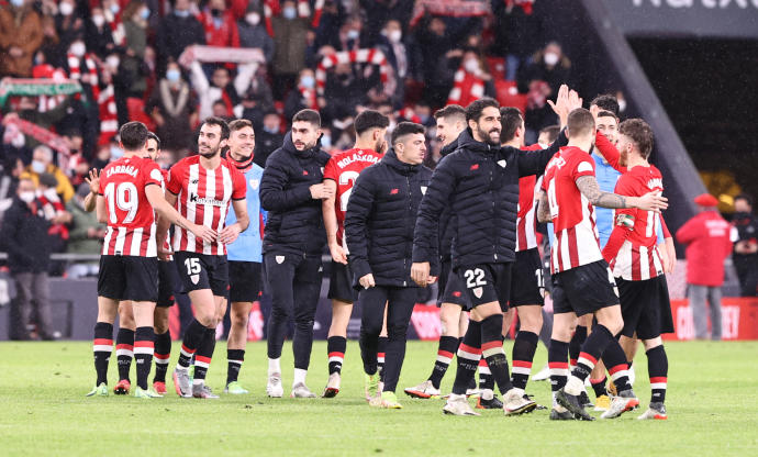 El Athletic consiguió su pase a cuartos de final de Copa tras ganar al F.C. Barcelona en San Mamés
