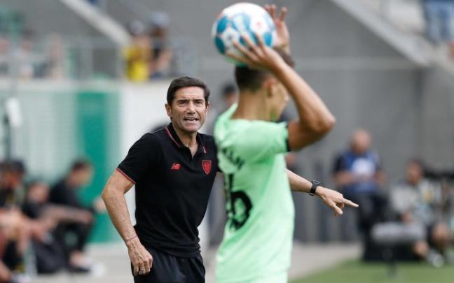Marcelino en el encuentro disputado este sábado en Suiza Marcelino en el encuentro disputado este sábado en Suiza