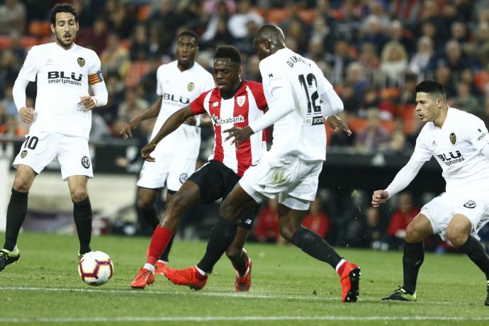 Williams en un partido contra el Valencia.