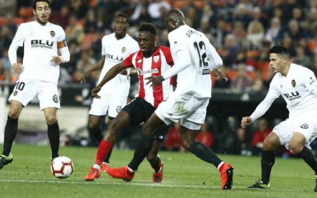 Williams en un partido contra el Valencia.