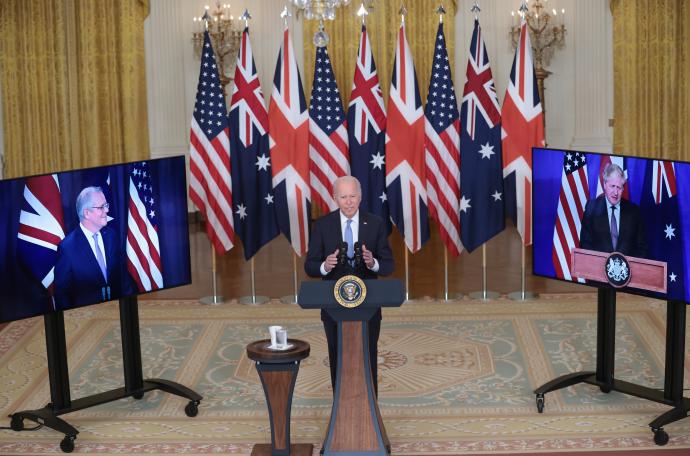 Los mandatarios de EEUU, Reino Unido y Australia han comparecido de forma conjunta para explicar el acuerdo