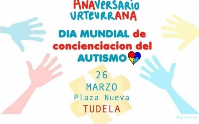 Cartel del anuncio de los actos de celebración del Día Mundial de la Concienciación del Autismo