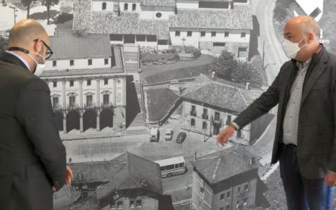 El viceconsejero Pedro Marco y el alcalde Iban Rodríguez.