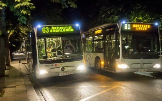 Autobuses nocturnos de Vitoria.