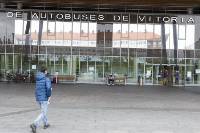 La estación de autobuses de Vitoria.