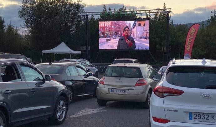 Iaz Bilbondok ireki zuen auto zinema.