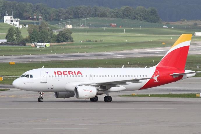 Imagen de archivo de un avión de Iberia.