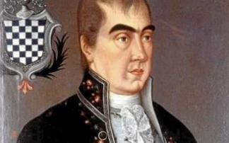 El fundador del clan, Juan Fermín de Aycinena, con el escudo de Baztan. Foto: Gentileza de Pueblo Libre, de Guatemala. El fundador del clan, Juan Fermín de Aycinena, con el escudo de Baztan. Foto: Gentileza de Pueblo Libre, de Guatemala.