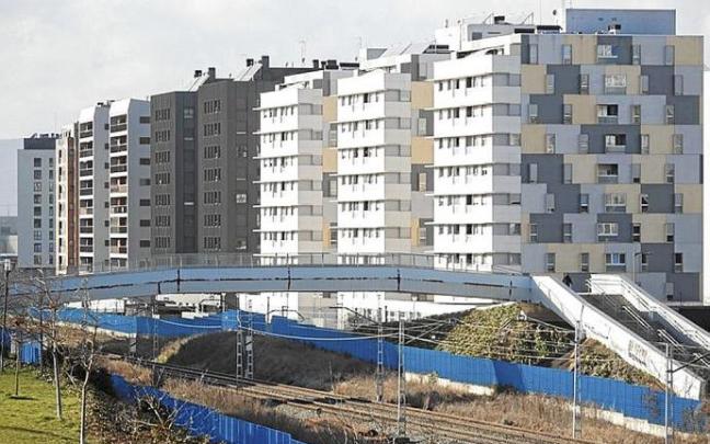 Bloques de viviendas en Borinbizkarra. Foto: Jorge Muñoz
