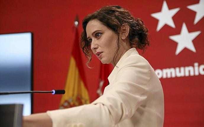 La presidenta de la Comunidad de Madrid, Isabel Díaz Ayuso. Foto: Europa Press