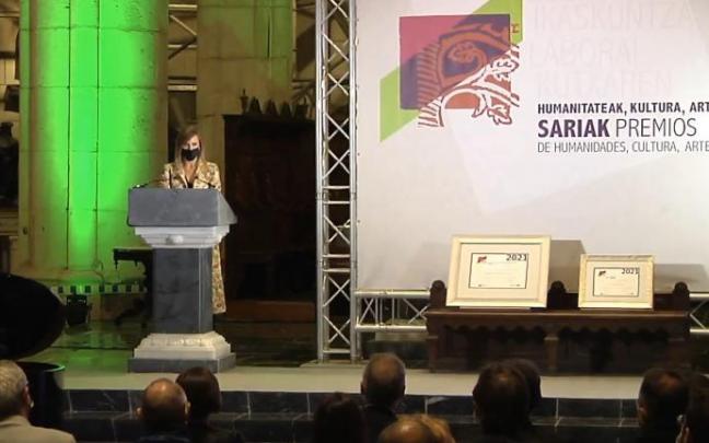 Entrega del Premio Eusko Ikaskuntza-Laboral Kutxa de Humanidades, Cultura, Artes y Ciencias Sociales.